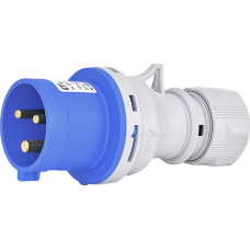 Вилка кабельна (силовий роз'єм) EV-3232  IP44 (32A, 230V, 2P+PE)